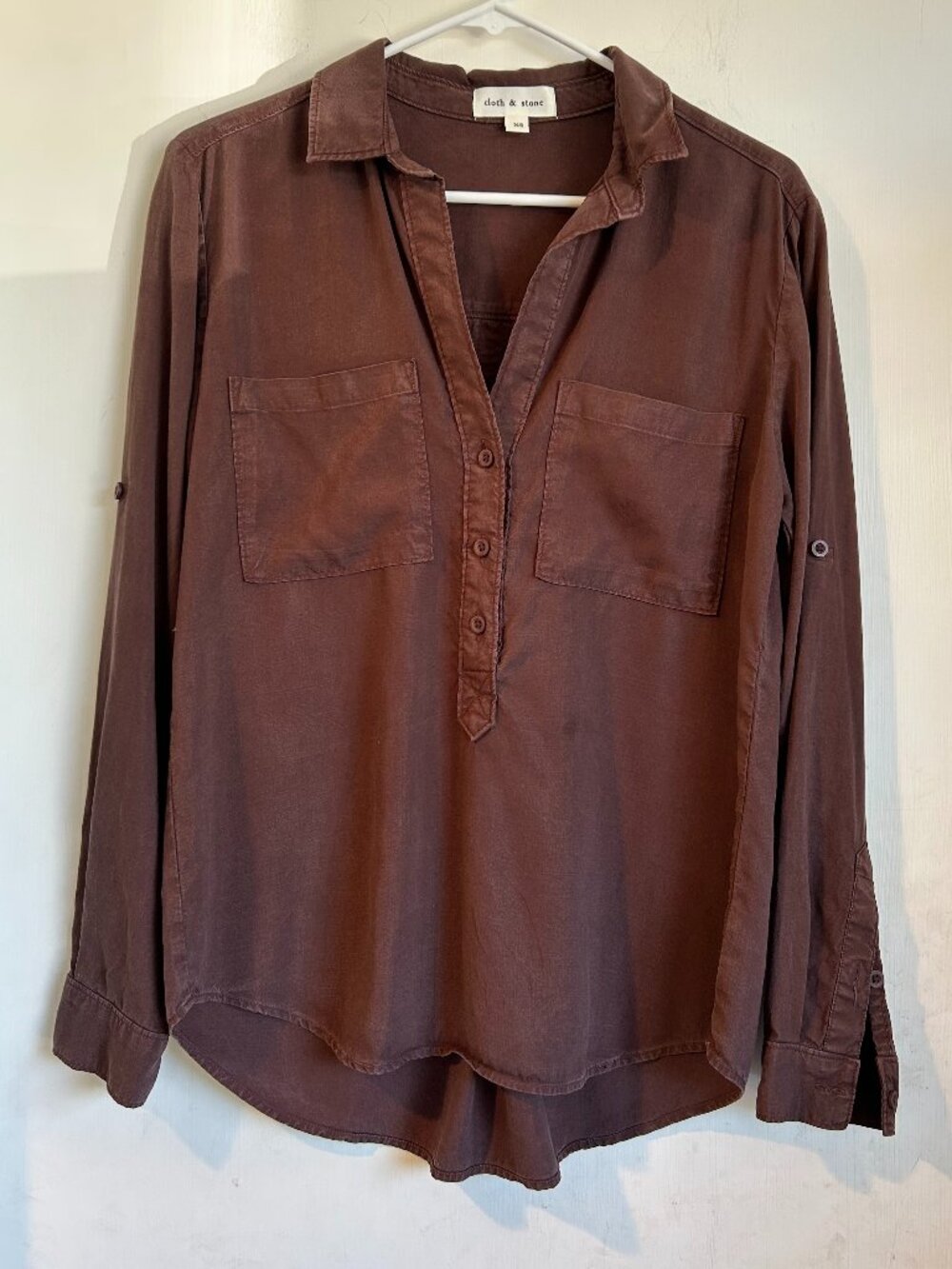 Cloth and Stone - Brown Button Down Blouse